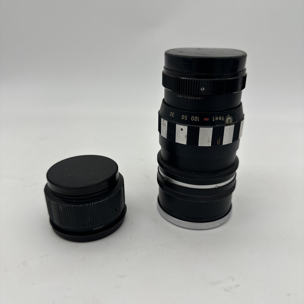 Aetna-Coligon 135mm f2.8 Zebra Preset Lens & Lens Converter Included EUC